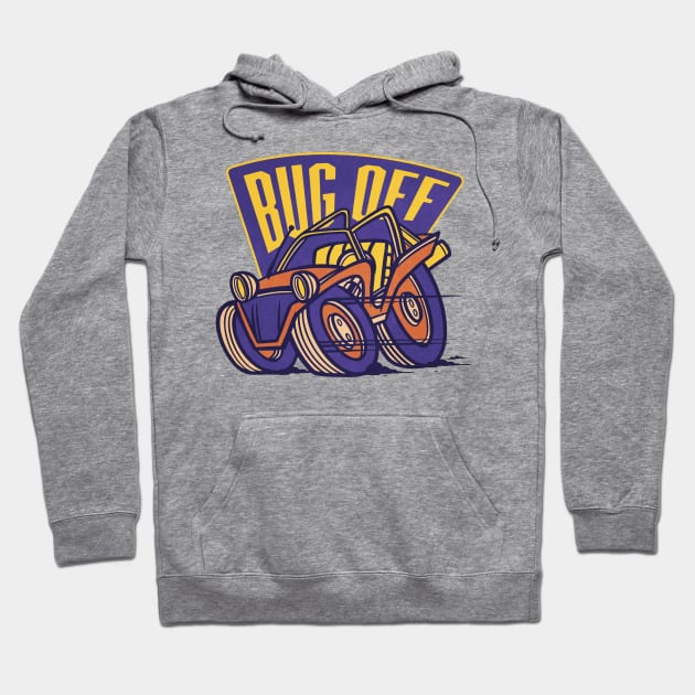 Bug off beach car Hoodie by Picasso_design1995